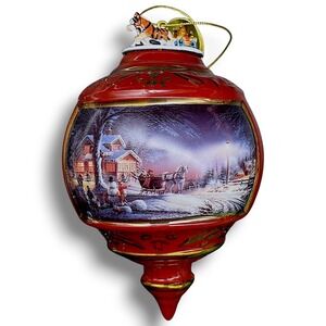 1999 Bradford Edition Ornament Winter Wonderland Terry Redlin‎ Brown